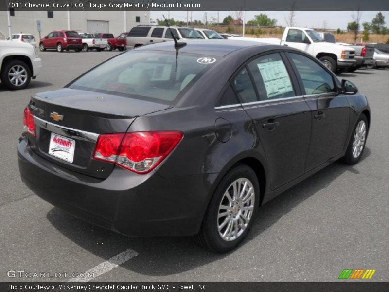 Taupe Gray Metallic / Medium Titanium 2011 Chevrolet Cruze ECO