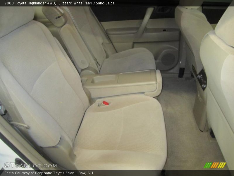 Blizzard White Pearl / Sand Beige 2008 Toyota Highlander 4WD