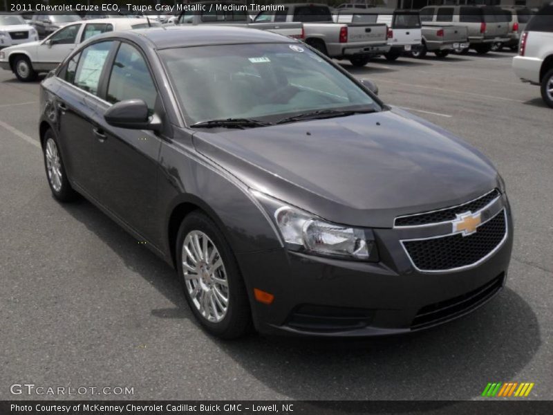 Taupe Gray Metallic / Medium Titanium 2011 Chevrolet Cruze ECO