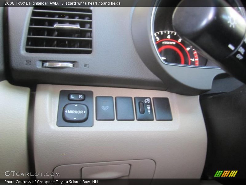 Blizzard White Pearl / Sand Beige 2008 Toyota Highlander 4WD
