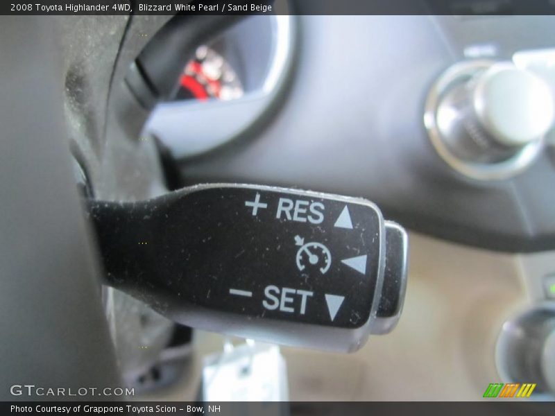 Blizzard White Pearl / Sand Beige 2008 Toyota Highlander 4WD