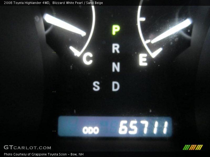Blizzard White Pearl / Sand Beige 2008 Toyota Highlander 4WD