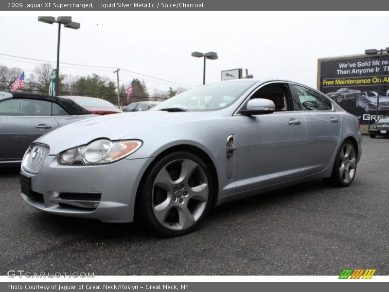 Liquid Silver Metallic / Spice/Charcoal 2009 Jaguar XF Supercharged