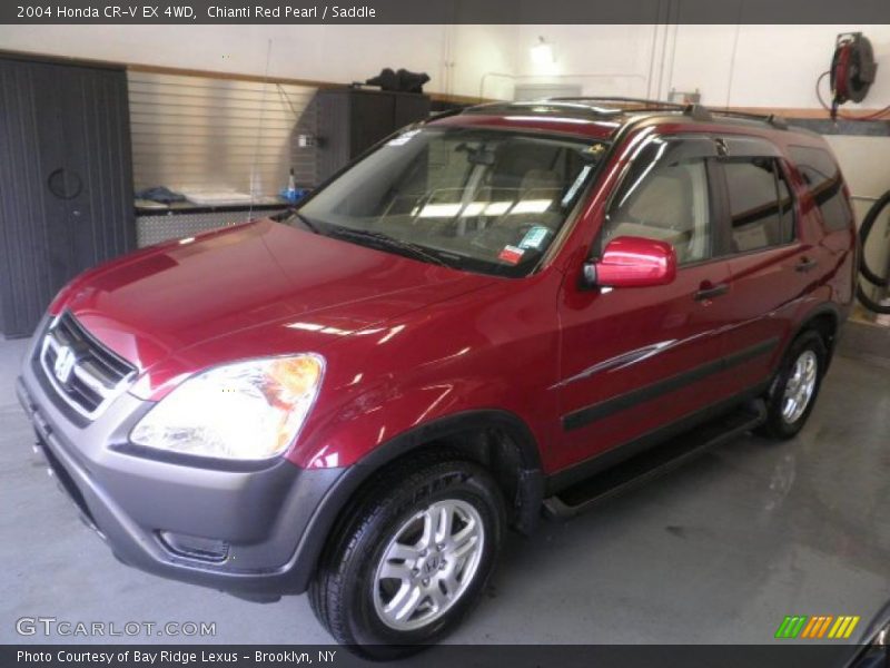 Chianti Red Pearl / Saddle 2004 Honda CR-V EX 4WD