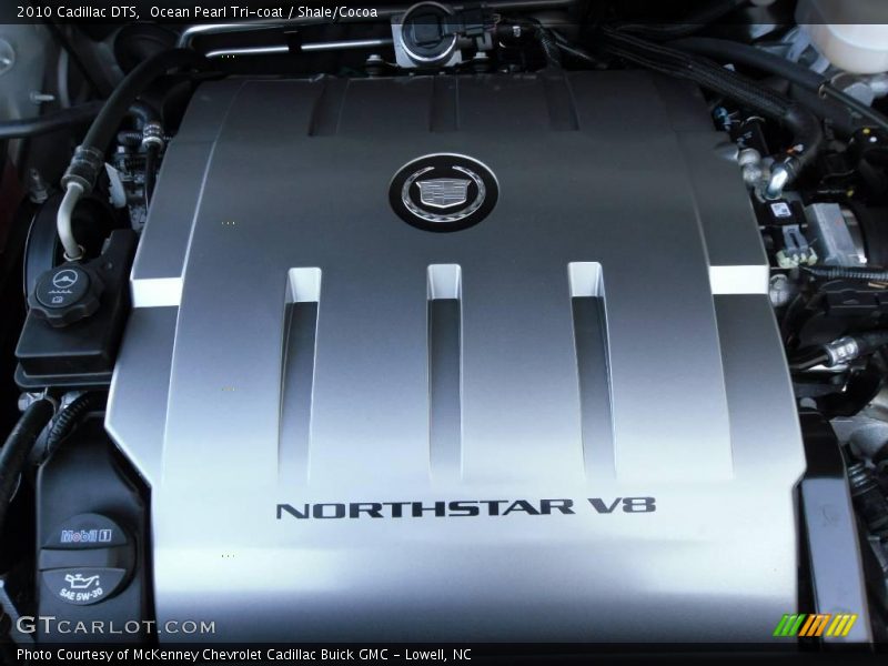 Ocean Pearl Tri-coat / Shale/Cocoa 2010 Cadillac DTS