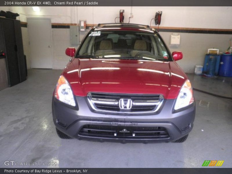 Chianti Red Pearl / Saddle 2004 Honda CR-V EX 4WD