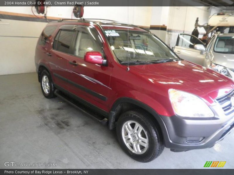 Chianti Red Pearl / Saddle 2004 Honda CR-V EX 4WD