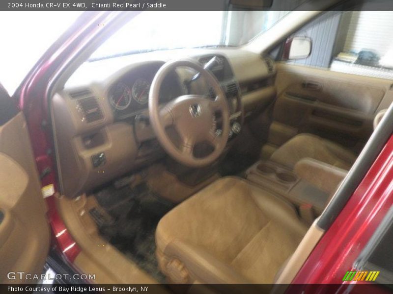 Chianti Red Pearl / Saddle 2004 Honda CR-V EX 4WD