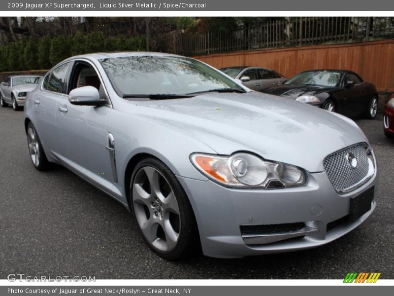 Liquid Silver Metallic / Spice/Charcoal 2009 Jaguar XF Supercharged