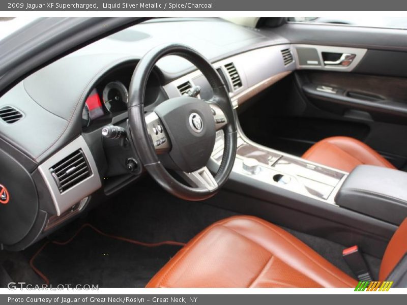 Liquid Silver Metallic / Spice/Charcoal 2009 Jaguar XF Supercharged