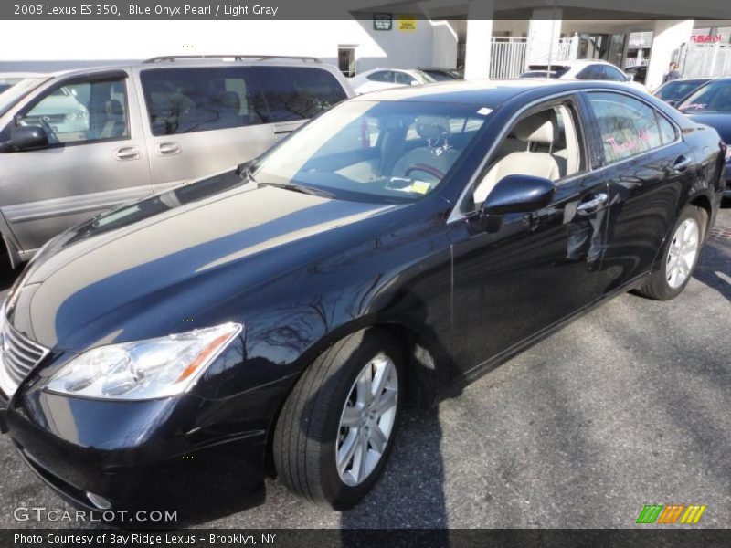 Blue Onyx Pearl / Light Gray 2008 Lexus ES 350