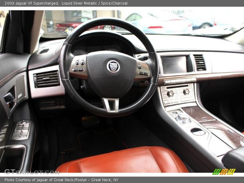 Liquid Silver Metallic / Spice/Charcoal 2009 Jaguar XF Supercharged