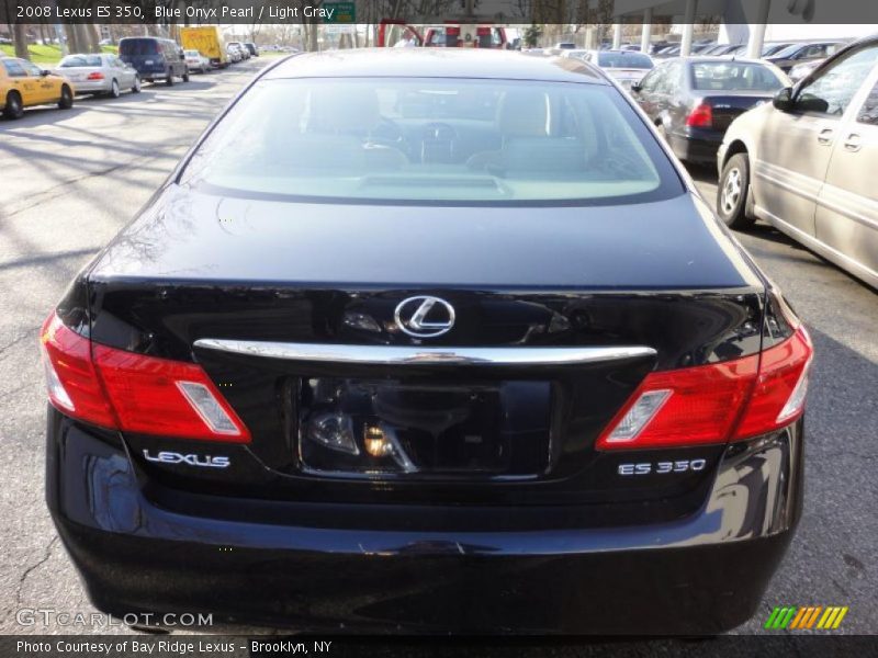 Blue Onyx Pearl / Light Gray 2008 Lexus ES 350