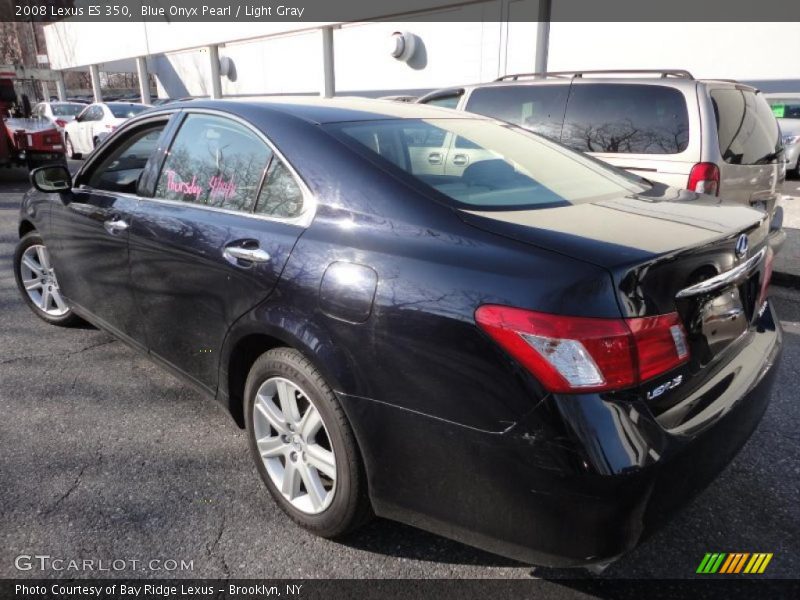 Blue Onyx Pearl / Light Gray 2008 Lexus ES 350