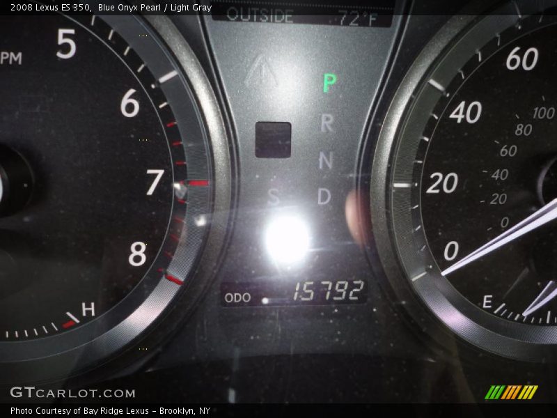 Blue Onyx Pearl / Light Gray 2008 Lexus ES 350