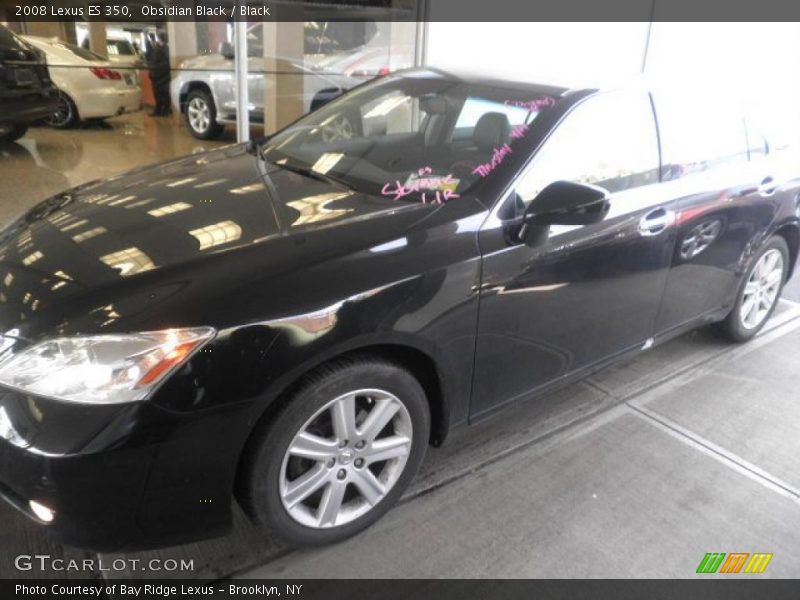Obsidian Black / Black 2008 Lexus ES 350