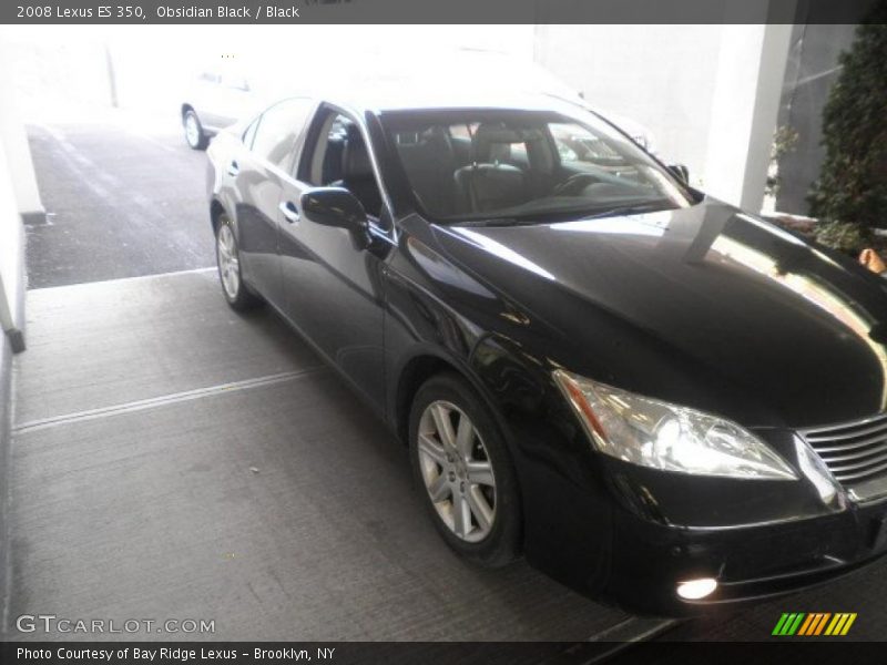 Obsidian Black / Black 2008 Lexus ES 350