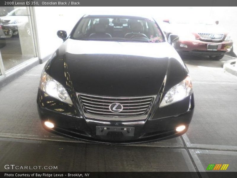 Obsidian Black / Black 2008 Lexus ES 350