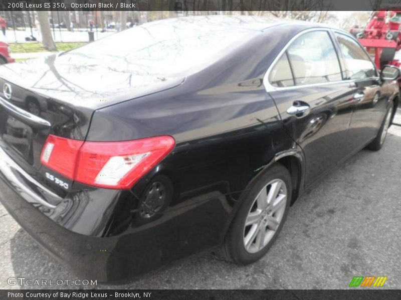 Obsidian Black / Black 2008 Lexus ES 350