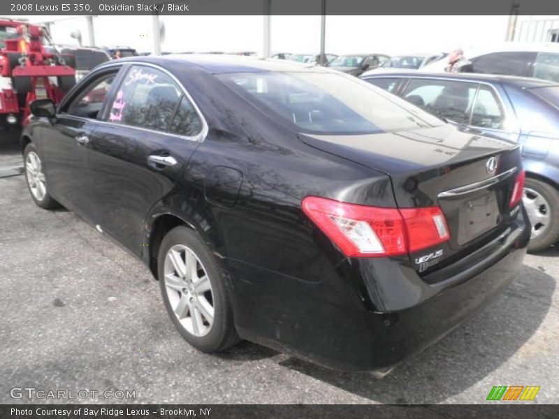 Obsidian Black / Black 2008 Lexus ES 350