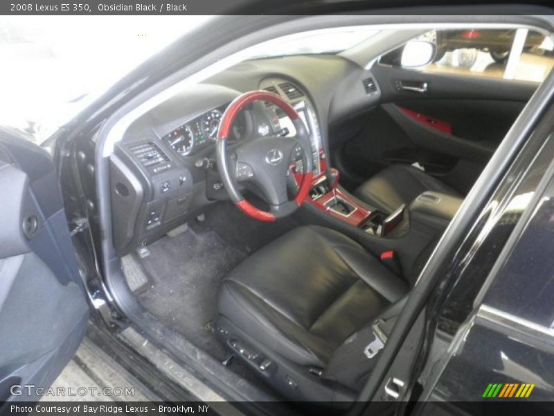Obsidian Black / Black 2008 Lexus ES 350