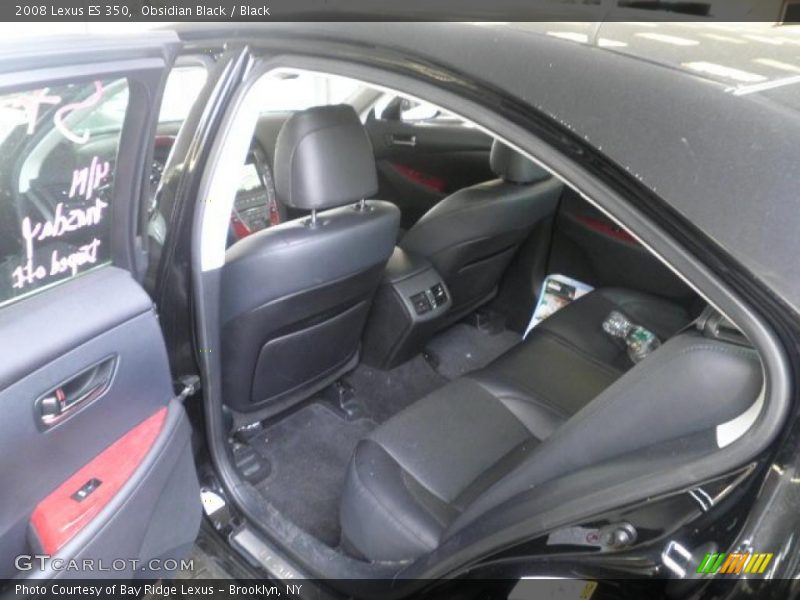 Obsidian Black / Black 2008 Lexus ES 350