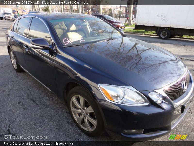 Black Sapphire Pearl / Cashmere 2008 Lexus GS 350 AWD