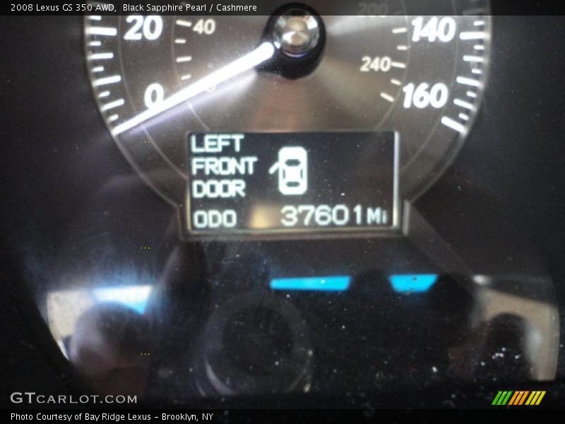 Black Sapphire Pearl / Cashmere 2008 Lexus GS 350 AWD