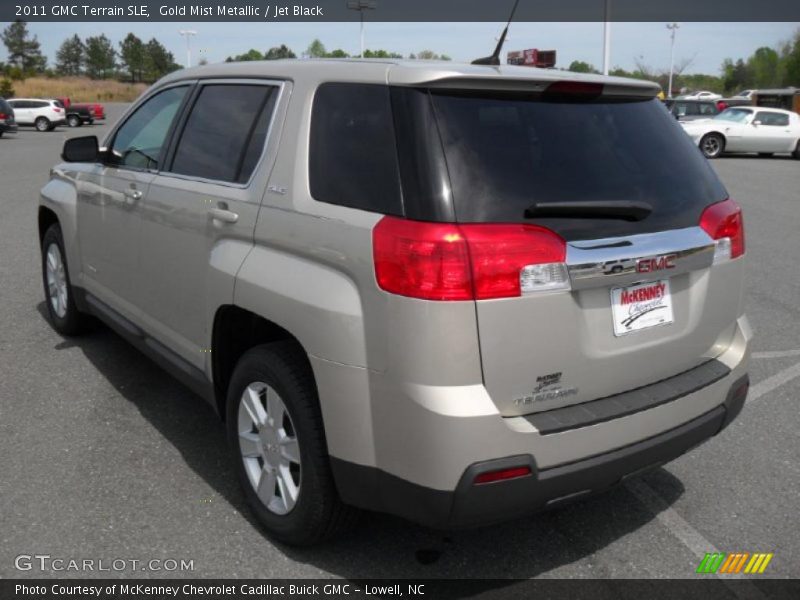 Gold Mist Metallic / Jet Black 2011 GMC Terrain SLE