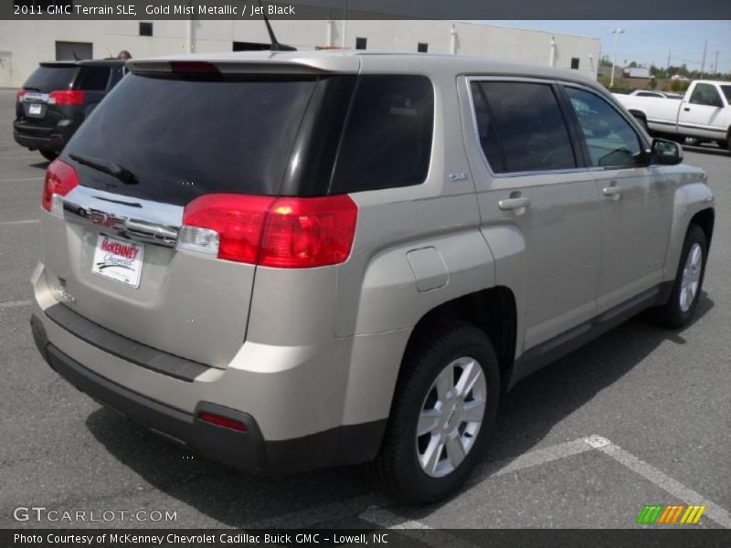 Gold Mist Metallic / Jet Black 2011 GMC Terrain SLE