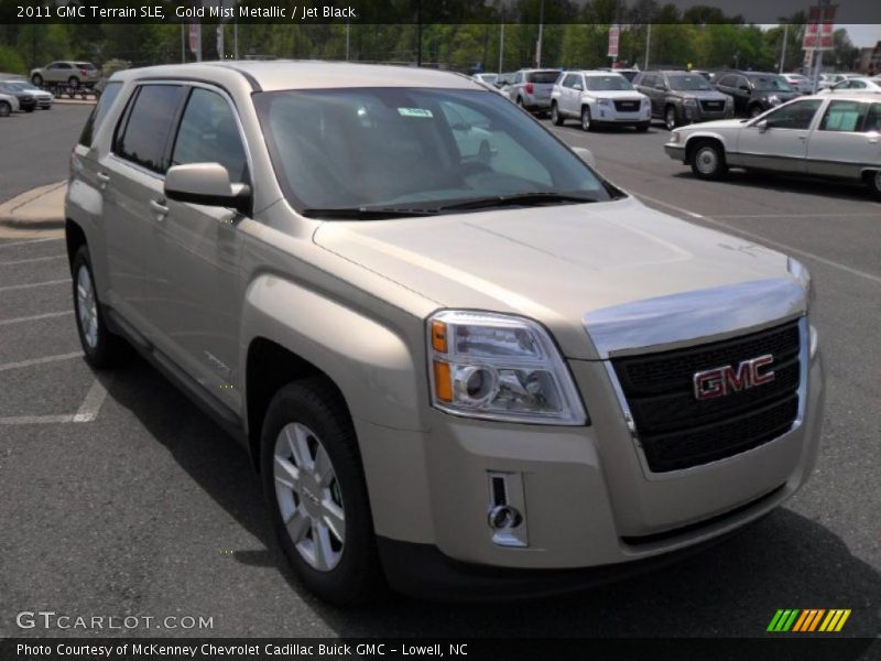 Gold Mist Metallic / Jet Black 2011 GMC Terrain SLE