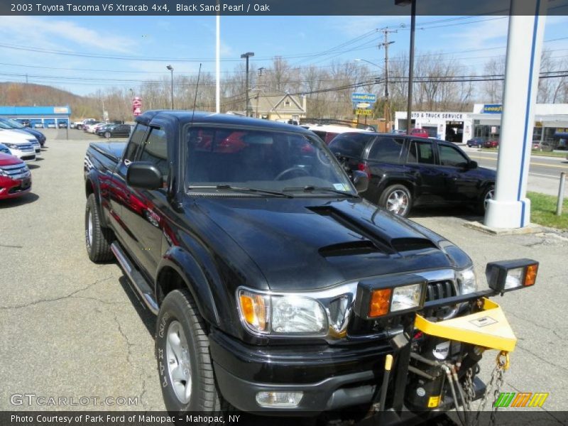 Black Sand Pearl / Oak 2003 Toyota Tacoma V6 Xtracab 4x4