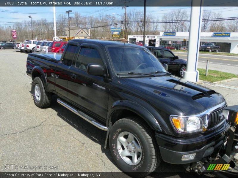 Black Sand Pearl / Oak 2003 Toyota Tacoma V6 Xtracab 4x4