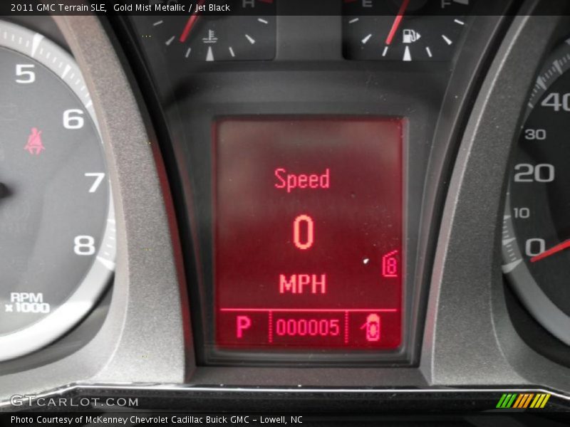 Gold Mist Metallic / Jet Black 2011 GMC Terrain SLE