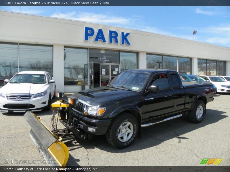 Black Sand Pearl / Oak 2003 Toyota Tacoma V6 Xtracab 4x4