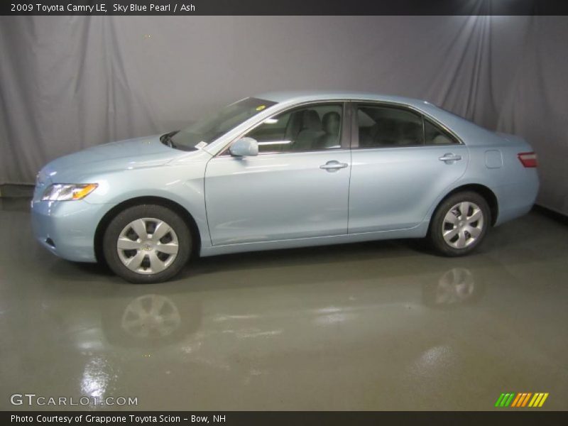 Sky Blue Pearl / Ash 2009 Toyota Camry LE