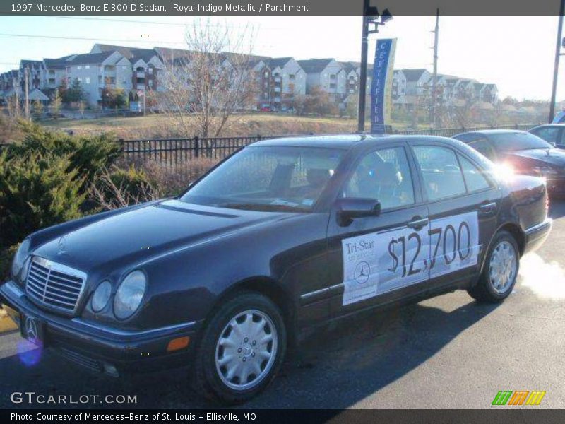 Royal Indigo Metallic / Parchment 1997 Mercedes-Benz E 300 D Sedan