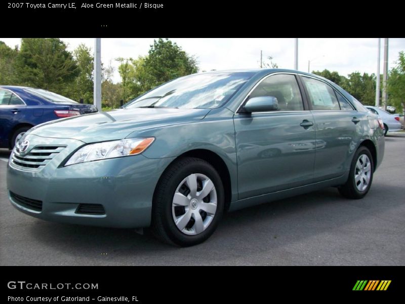 Aloe Green Metallic / Bisque 2007 Toyota Camry LE