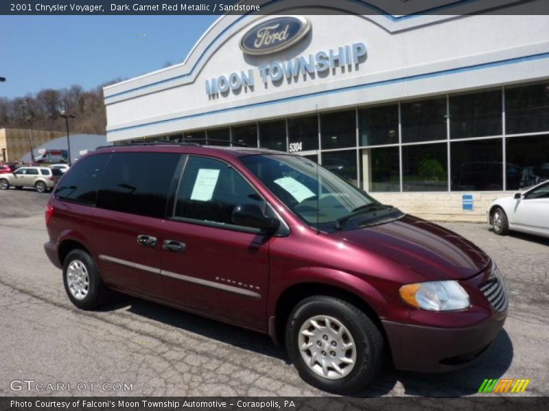 Dark Garnet Red Metallic / Sandstone 2001 Chrysler Voyager