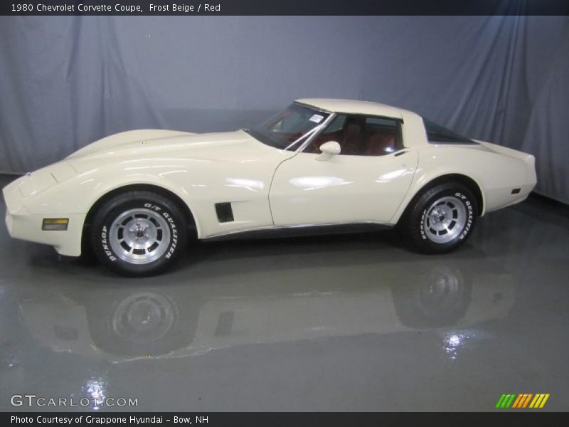 Frost Beige / Red 1980 Chevrolet Corvette Coupe