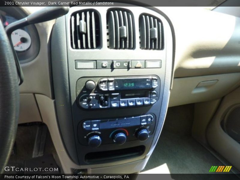 Dark Garnet Red Metallic / Sandstone 2001 Chrysler Voyager