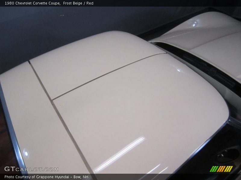 Frost Beige / Red 1980 Chevrolet Corvette Coupe