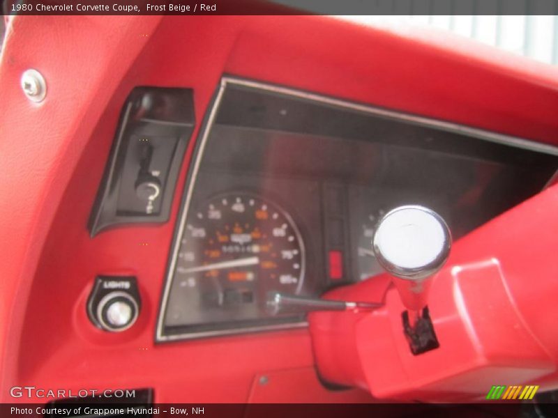 Controls of 1980 Corvette Coupe