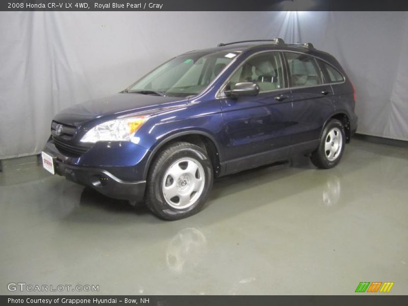 Royal Blue Pearl / Gray 2008 Honda CR-V LX 4WD