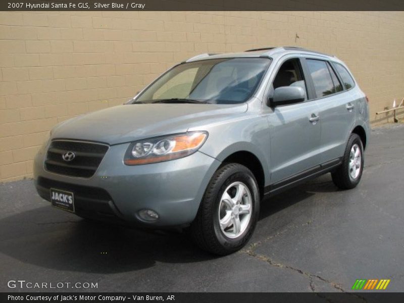 Silver Blue / Gray 2007 Hyundai Santa Fe GLS
