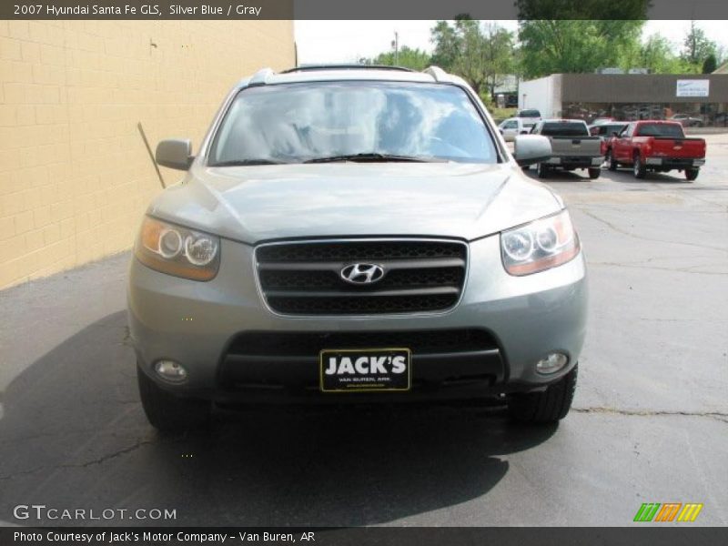 Silver Blue / Gray 2007 Hyundai Santa Fe GLS