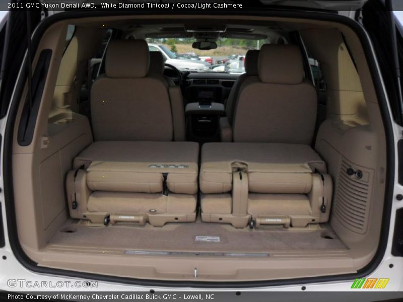 White Diamond Tintcoat / Cocoa/Light Cashmere 2011 GMC Yukon Denali AWD