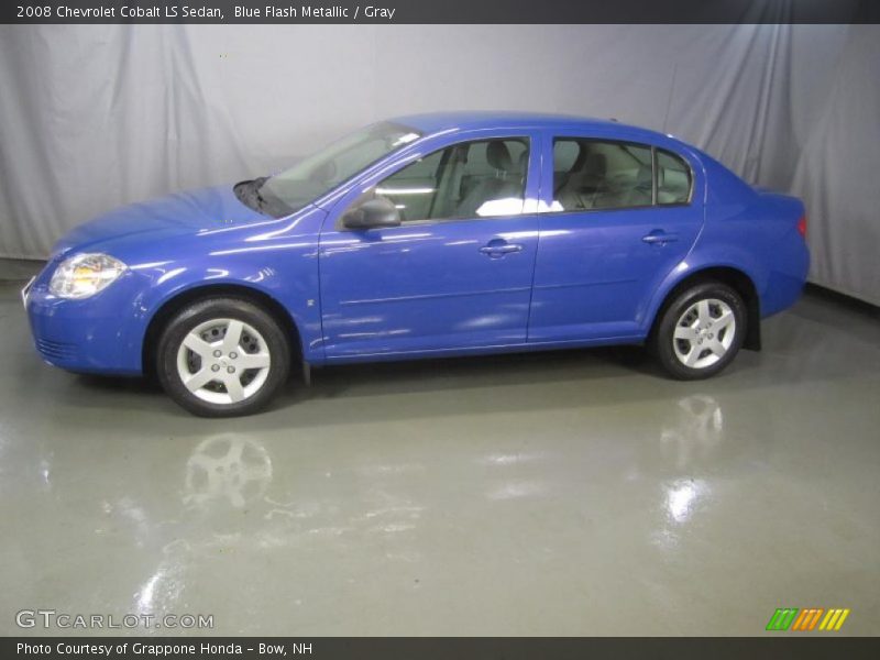 Blue Flash Metallic / Gray 2008 Chevrolet Cobalt LS Sedan