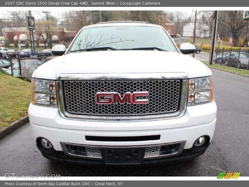 Summit White / Cocoa/Light Cashmere 2007 GMC Sierra 1500 Denali Crew Cab 4WD