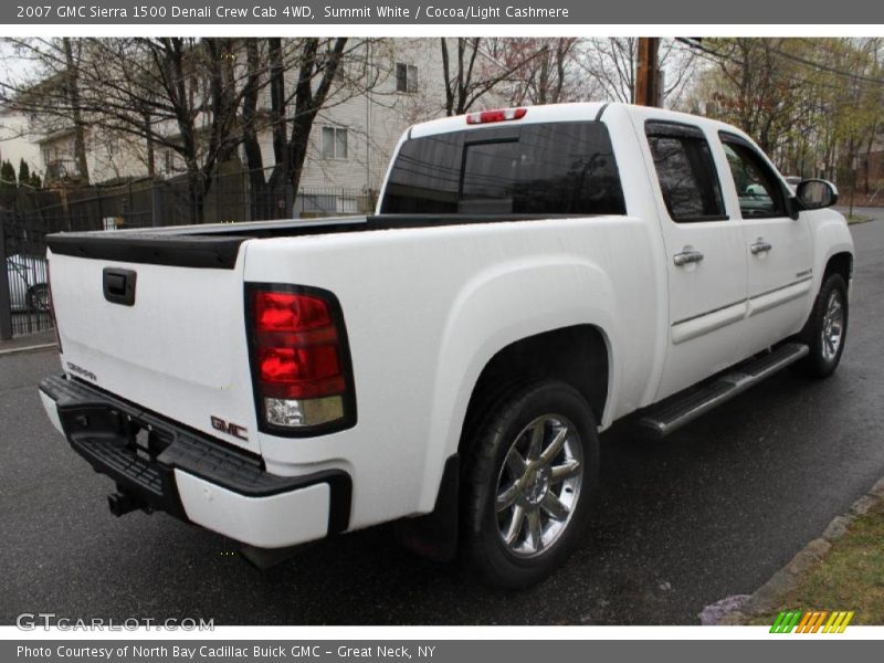 Summit White / Cocoa/Light Cashmere 2007 GMC Sierra 1500 Denali Crew Cab 4WD
